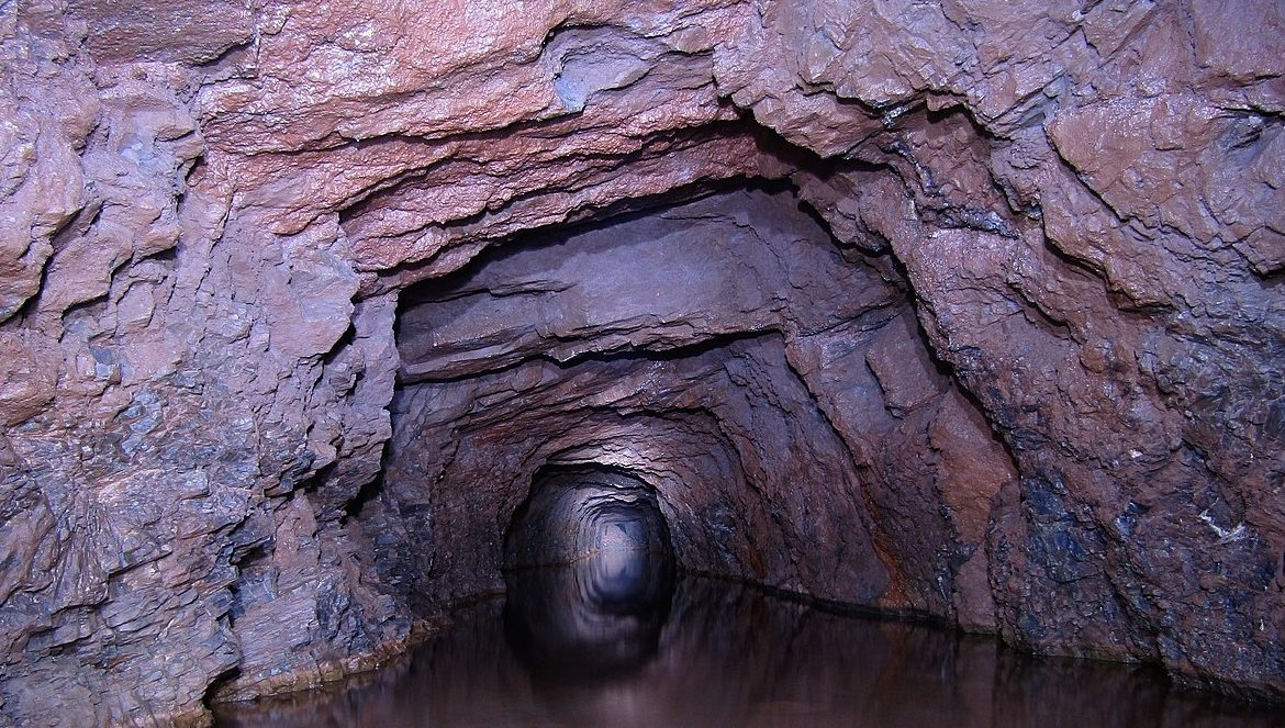 A flooded mine.
