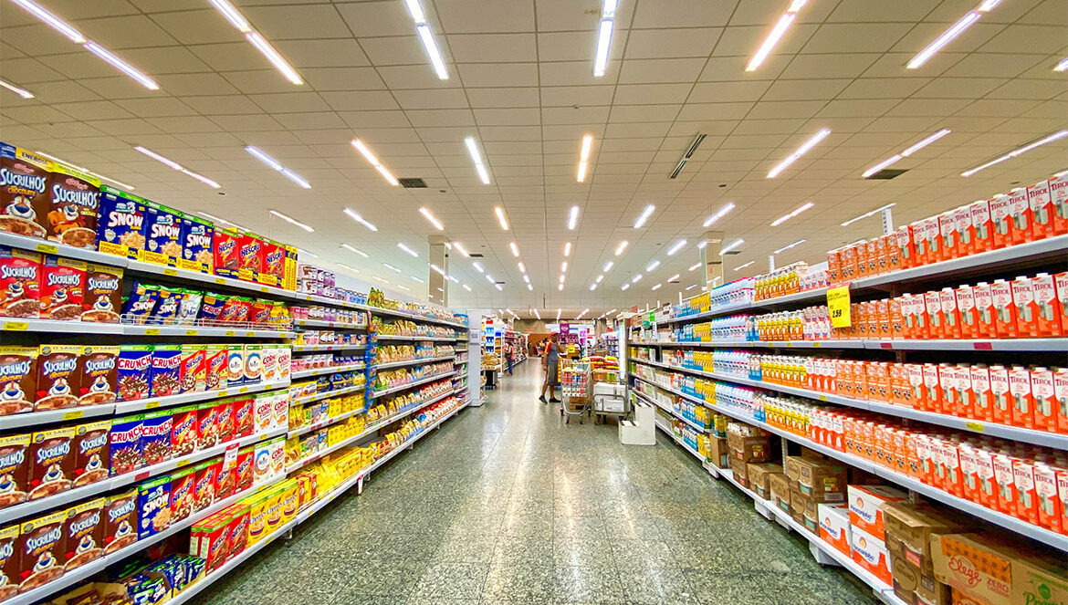 Grocery store aisle